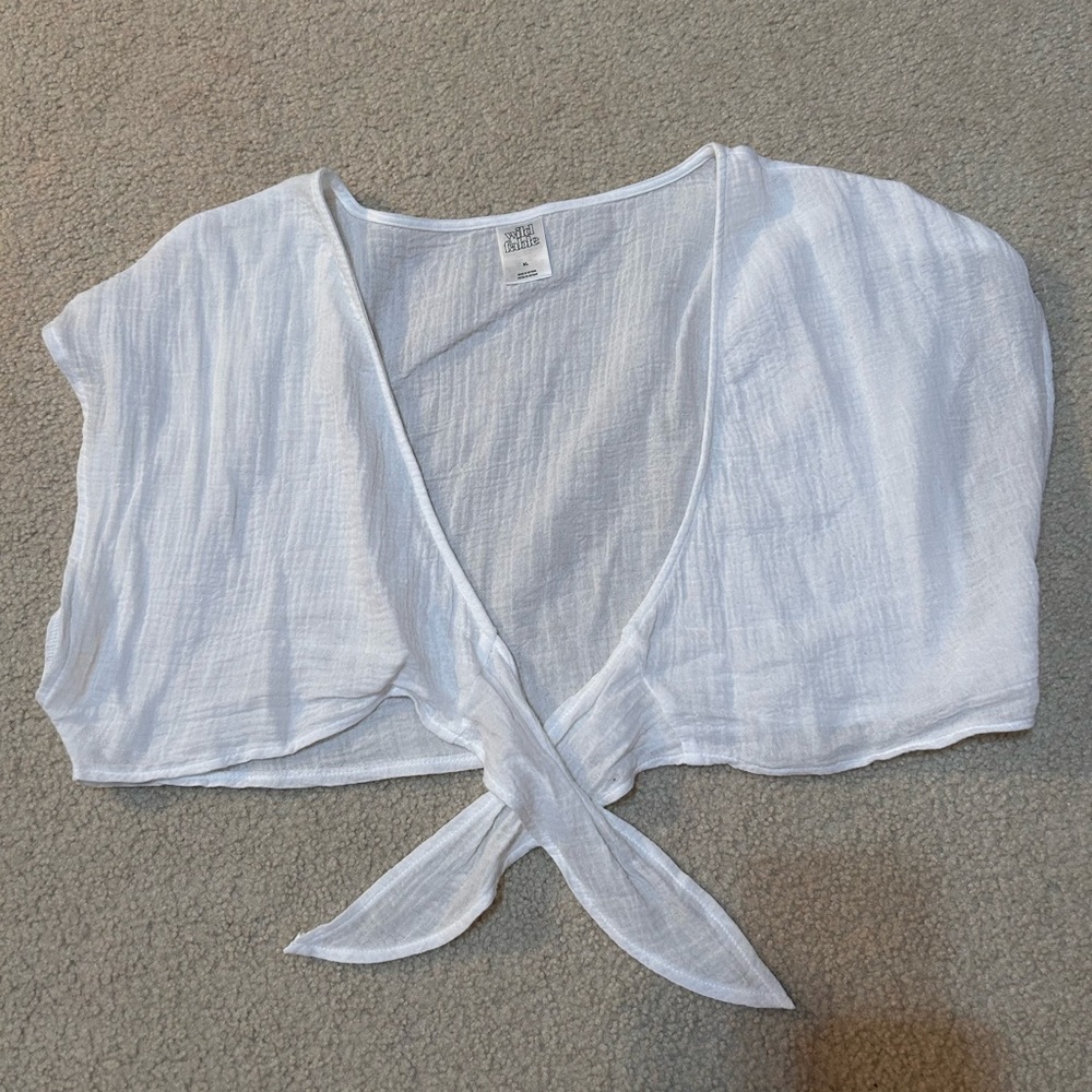white top coverup